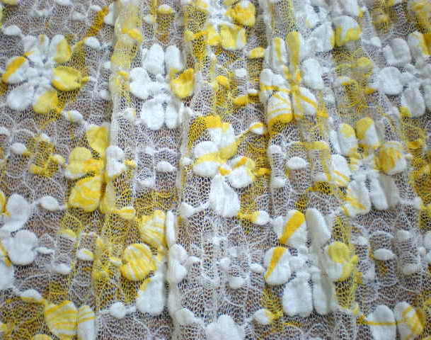 3.White-Yellow Tie Dye Lace